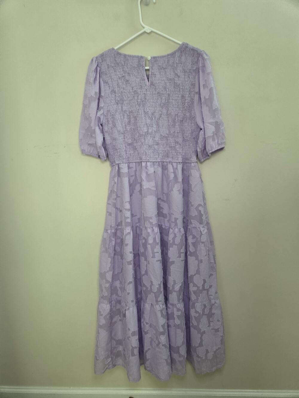 Women's Zesica Purple Midi Length Dress Sz Large - Picture 4 of 9